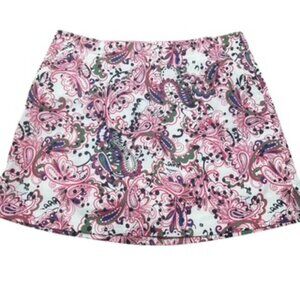 Lady Hagen Golf Skort Skirt Women's‎ Sz 12 Pink Floral EUC